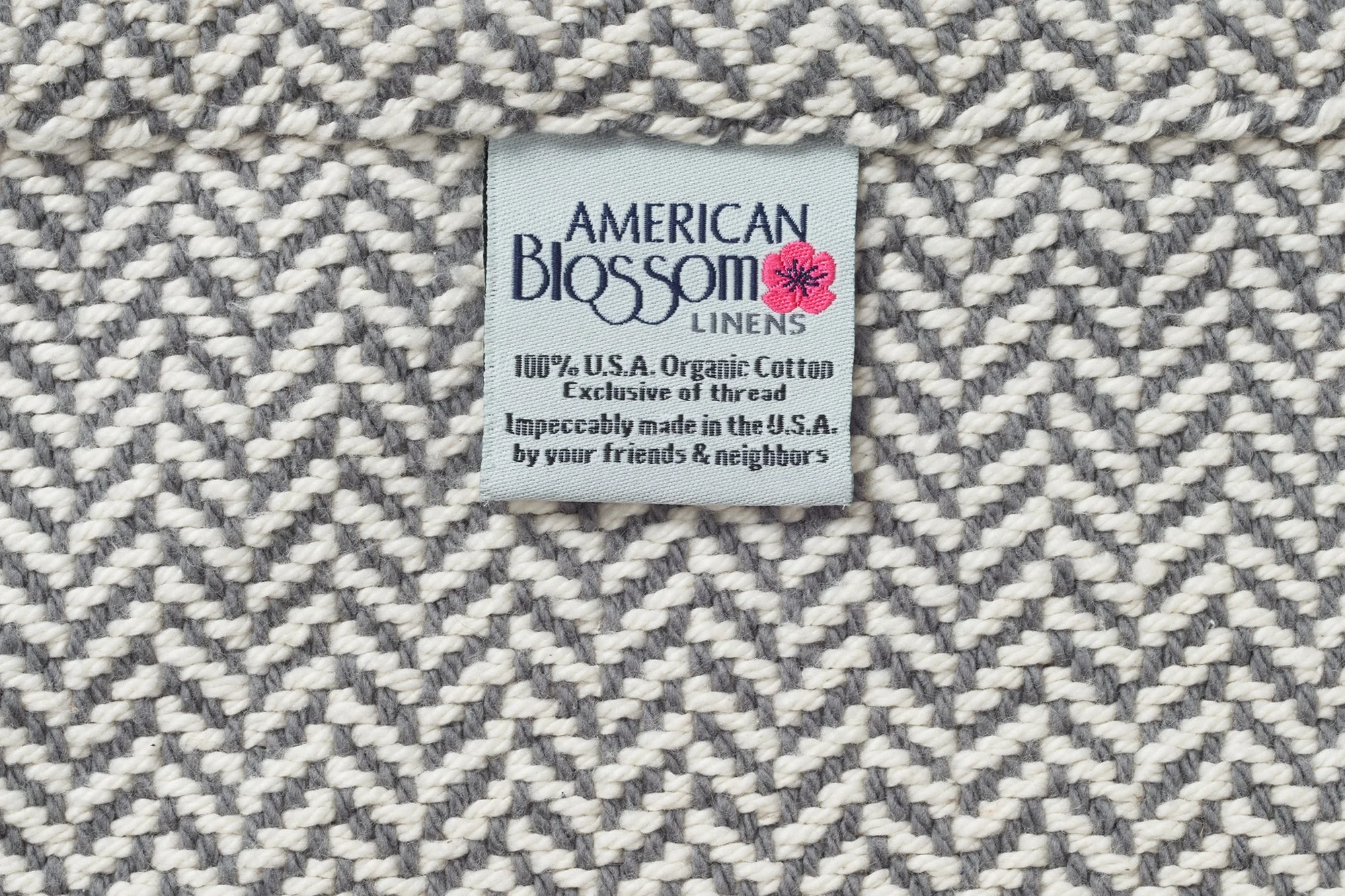 American Made Herringbone Weave Cotton Blanket - Image 10