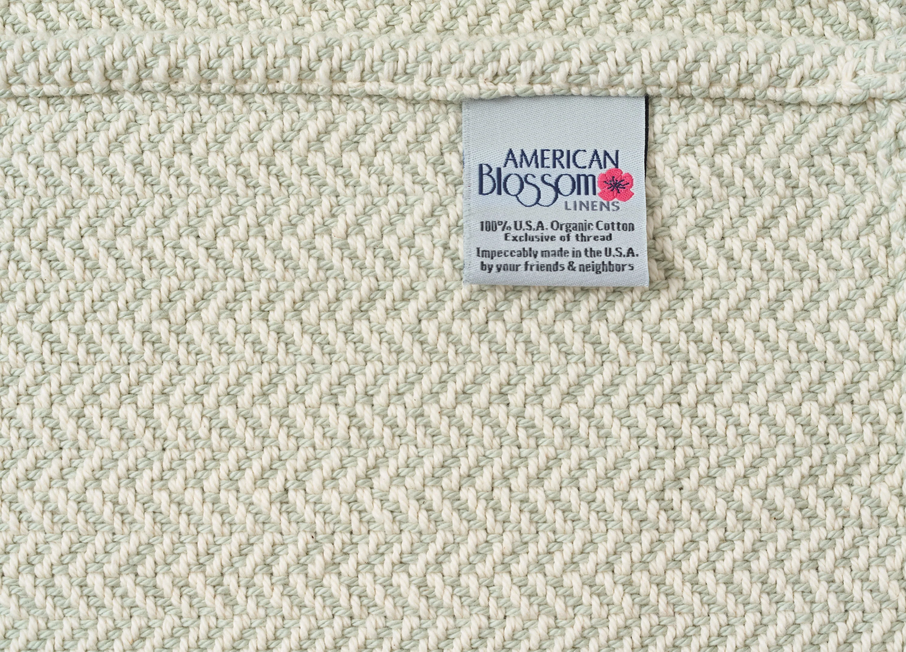 American Made Herringbone Weave Cotton Blanket - Image 13
