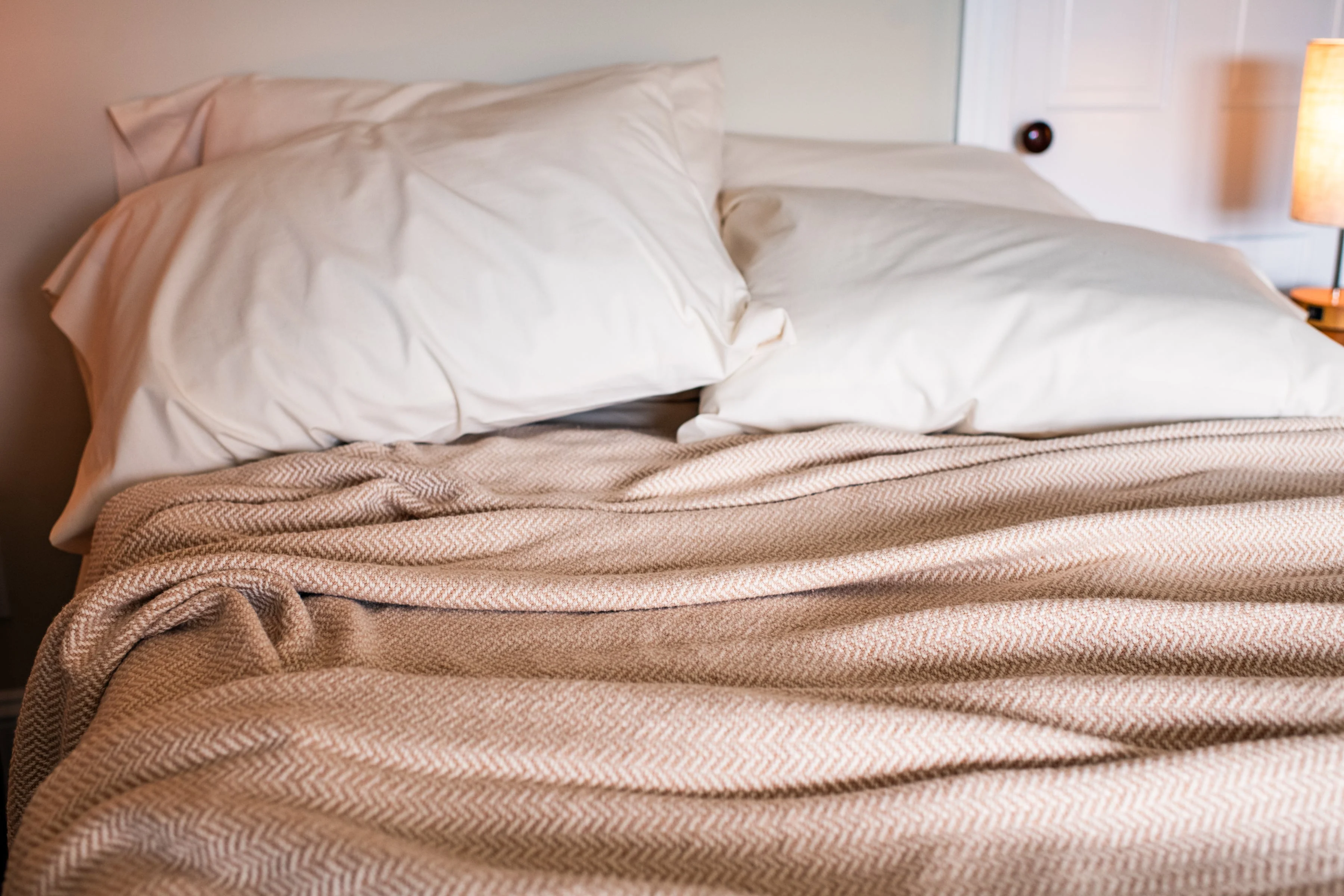 American Made Herringbone Weave Cotton Blanket - Image 14