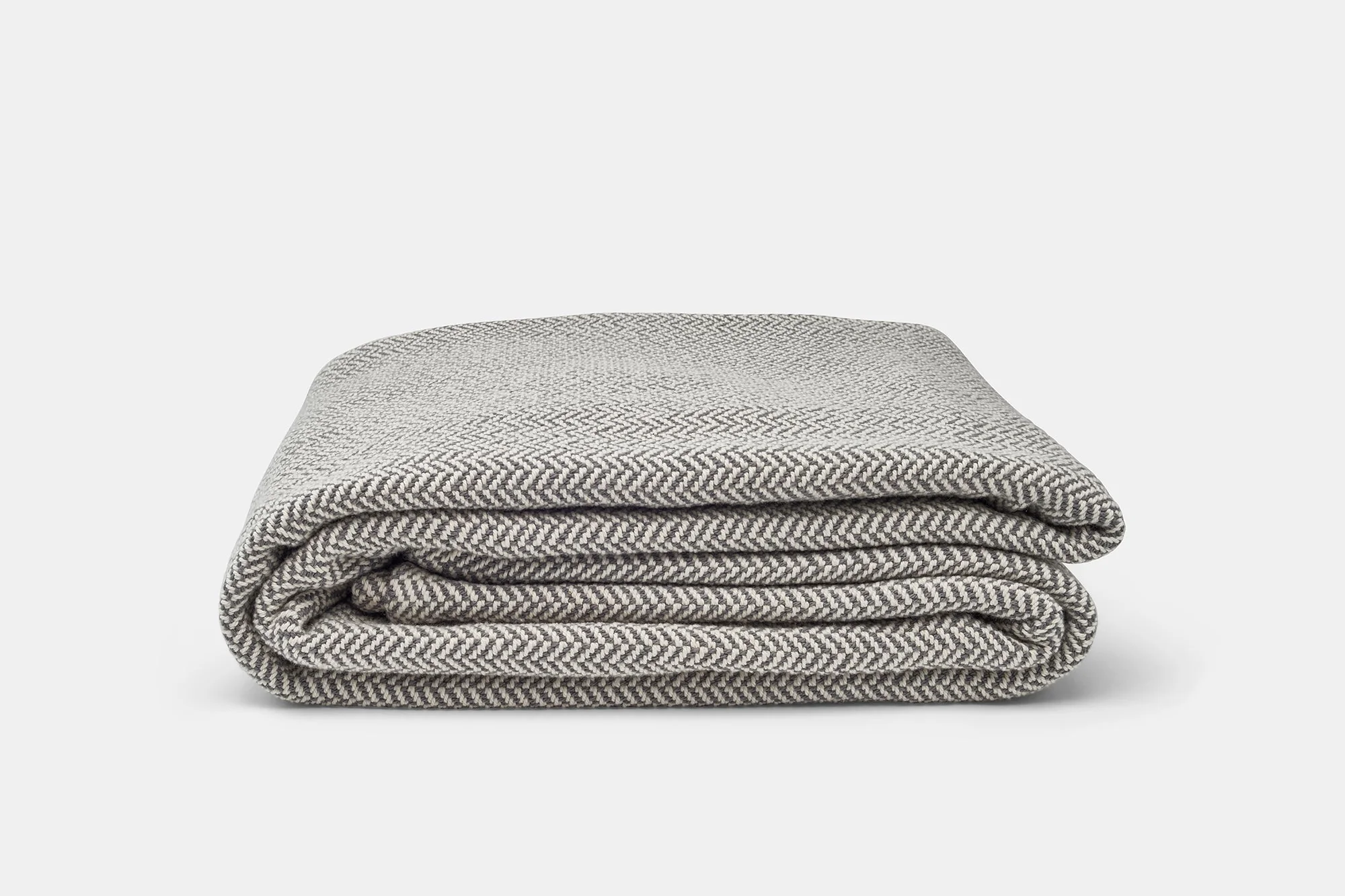 American Made Herringbone Weave Cotton Blanket - Image 3