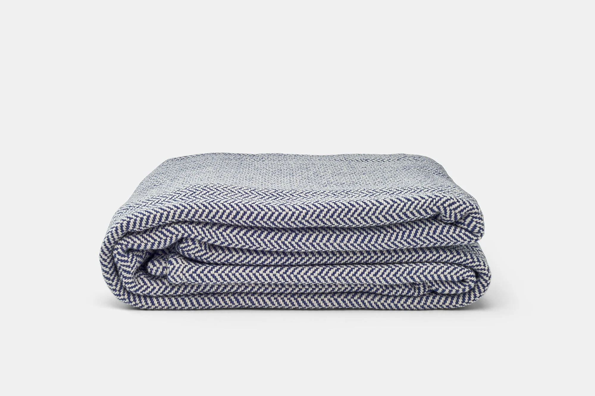 American Made Herringbone Weave Cotton Blanket - Image 4