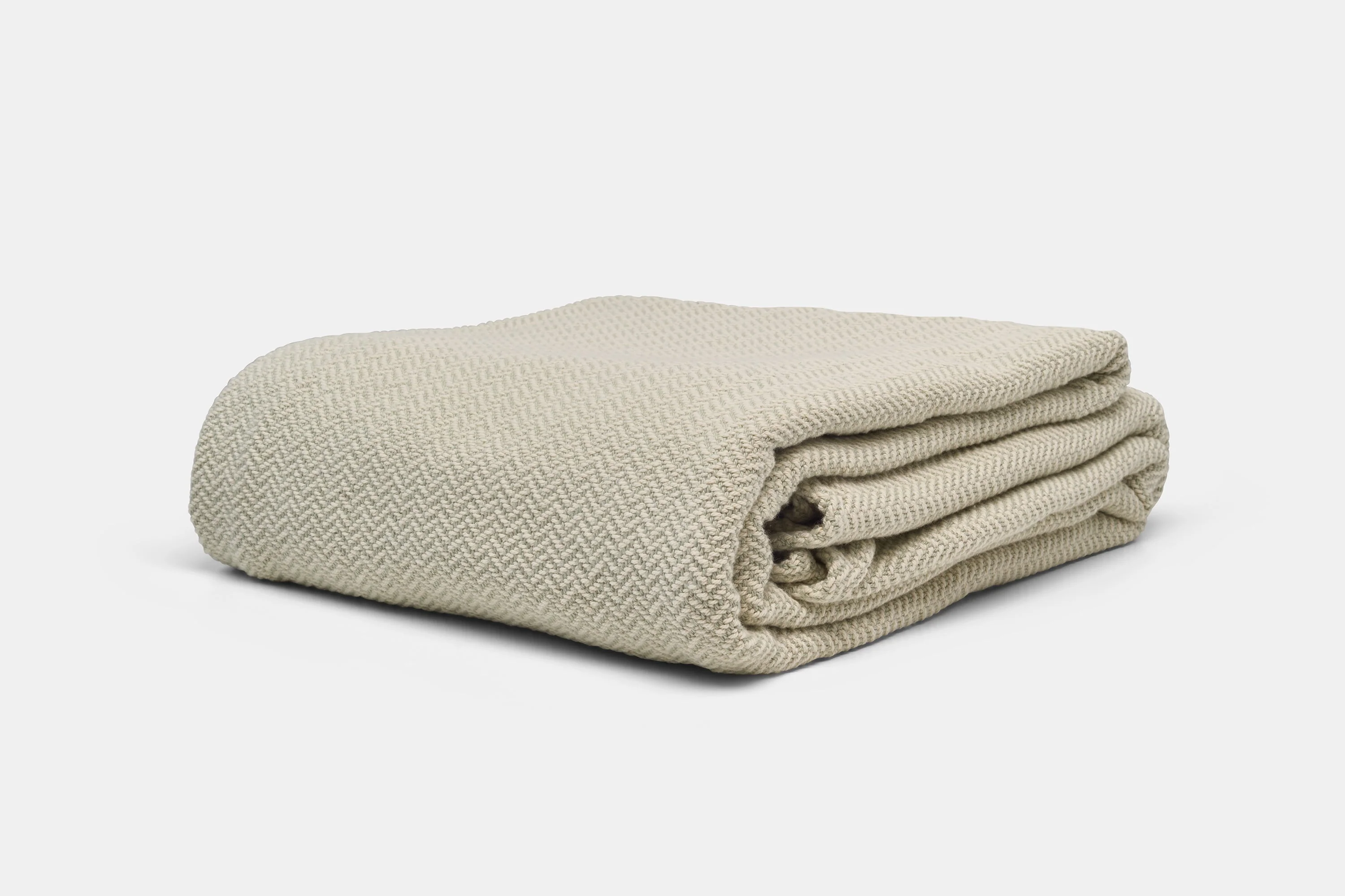 American Made Herringbone Weave Cotton Blanket - Image 5