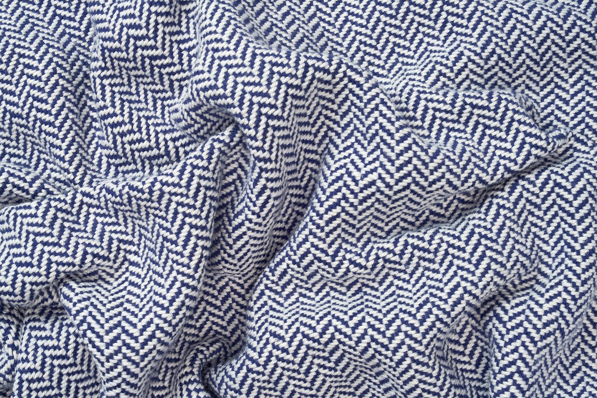 American Made Herringbone Weave Cotton Blanket - Image 8
