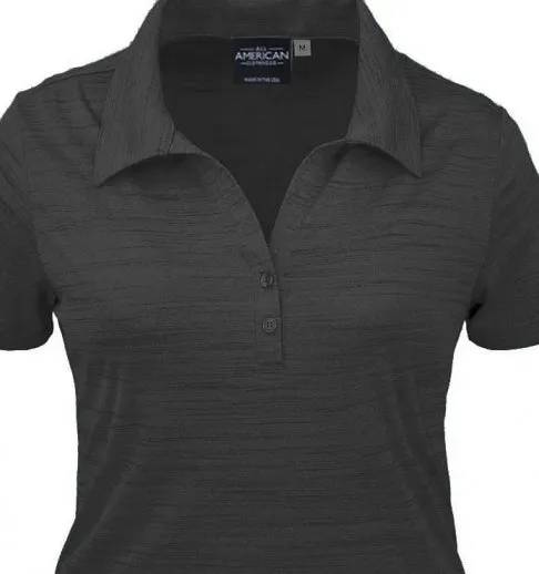 Women’s Tiger Stripe Jersey Polo Shirt - Image 2