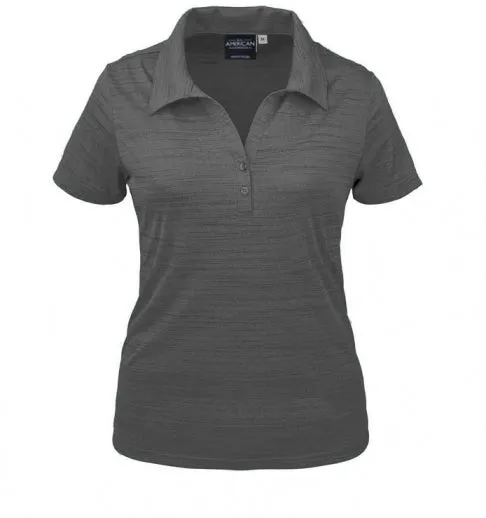 Women’s Tiger Stripe Jersey Polo Shirt - Image 3