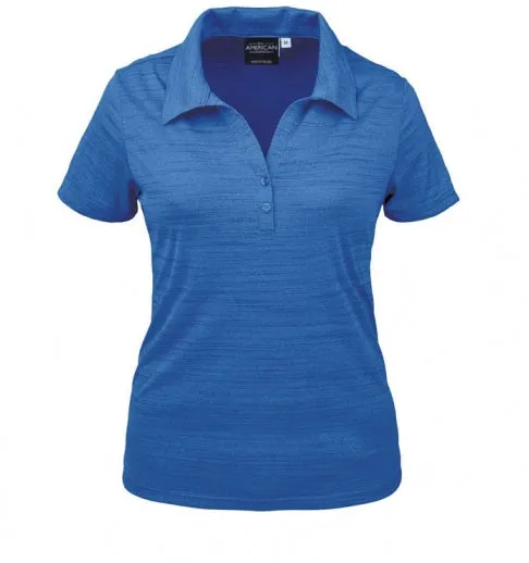 Women’s Tiger Stripe Jersey Polo Shirt - Image 9