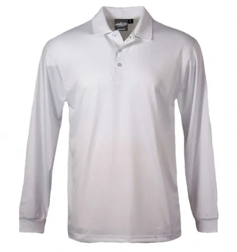 Men’s Long-Sleeve Dry-Wicking Polo Shirt - Image 5