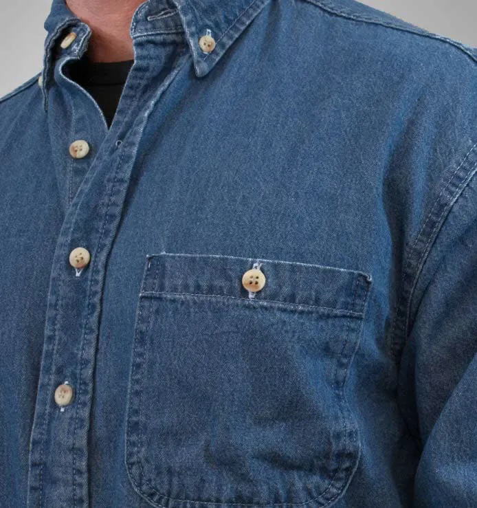 Long Sleeve Denim Shirt - Image 5