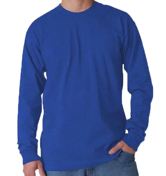 Long Sleeve Heavyweight 100% Cotton T-Shirt - Made in USA - Image 11