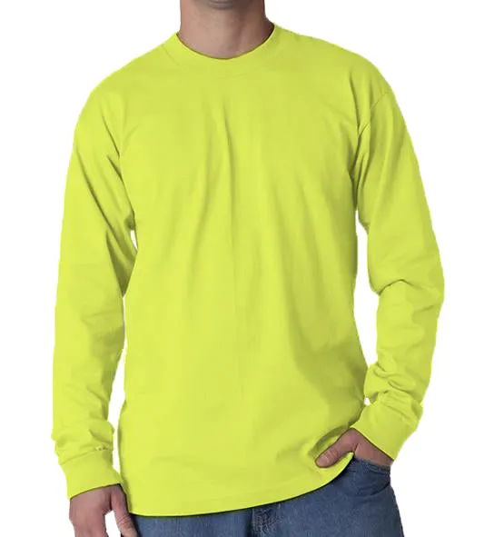 Long Sleeve Heavyweight 100% Cotton T-Shirt - Made in USA - Image 12