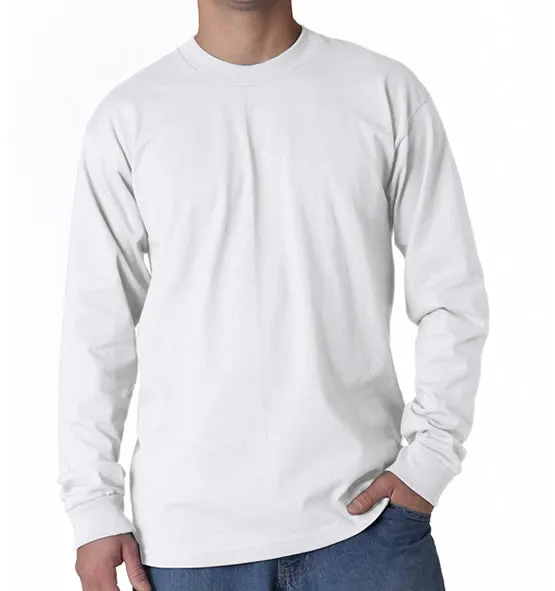 Long Sleeve Heavyweight 100% Cotton T-Shirt - Made in USA - Image 4