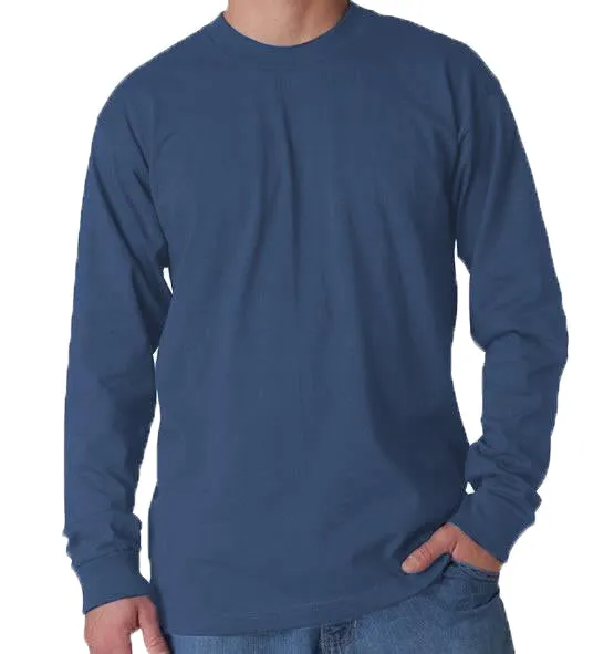 Long Sleeve Heavyweight 100% Cotton T-Shirt - Made in USA - Image 7