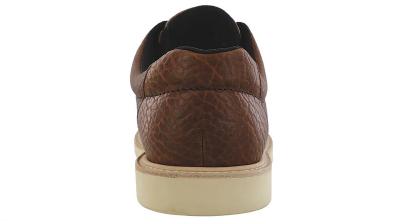 Men’s Bison Brown Premium Leather Lace-Up Walking Shoe - Image 2