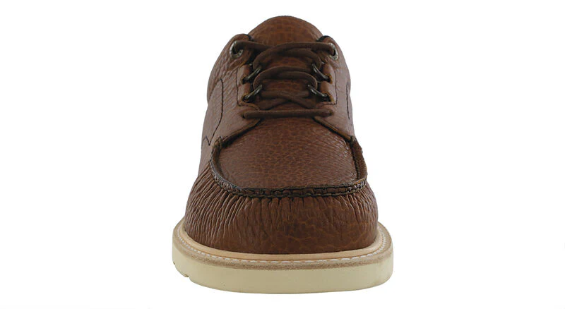 Men’s Bison Brown Premium Leather Lace-Up Walking Shoe - Image 3