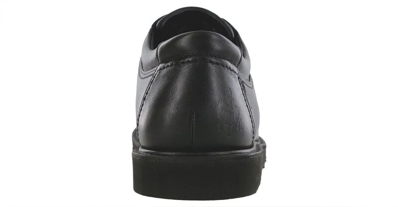 Men’s Black Slip-On Leather Loafer w/ Slip-Resistant Sole - Image 2