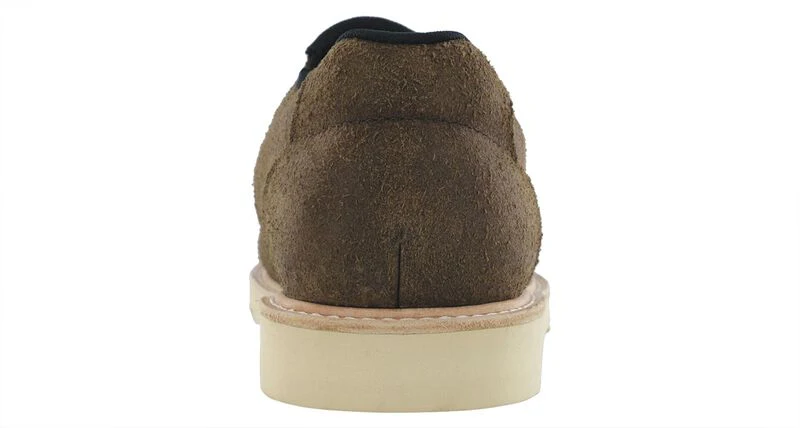 Men’s Brown Slip-On Leather Loafer w/ Slip-Resistant Sole - Image 2