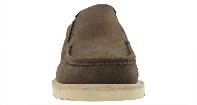 Men’s Brown Slip-On Leather Loafer w/ Slip-Resistant Sole - Image 3