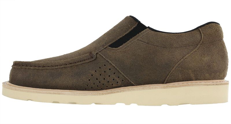 Men’s Brown Slip-On Leather Loafer w/ Slip-Resistant Sole - Image 6