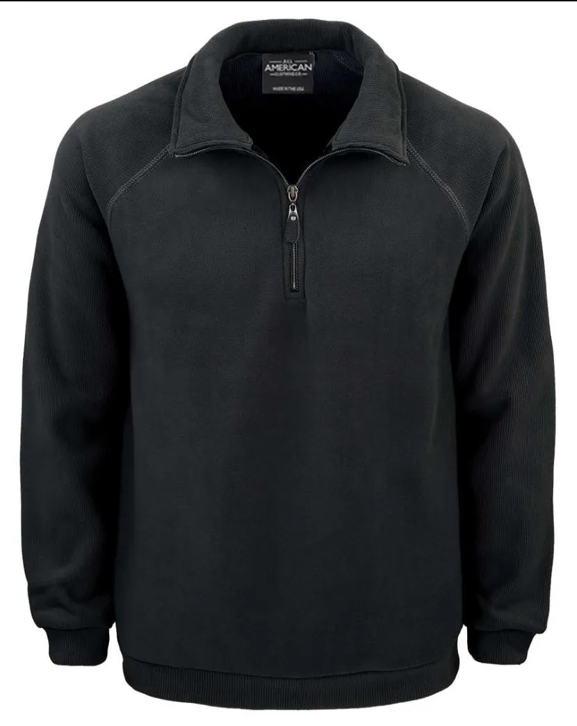 Men’s Corduroy Fleece Quarter-Zip Pullover - Image 3