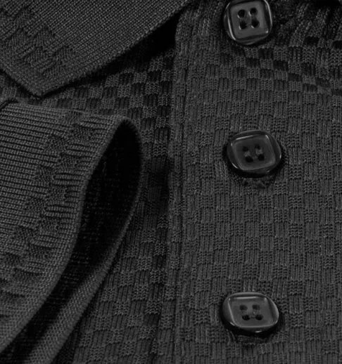 Men’s Basket Weave Polo Shirt - Image 6