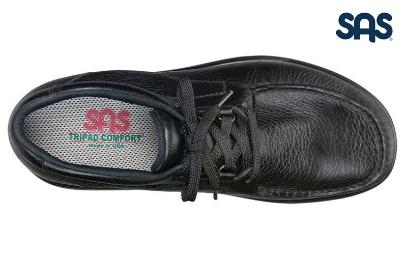 SAS Men's Black Bout Time Lace Up Loafer - Image 6