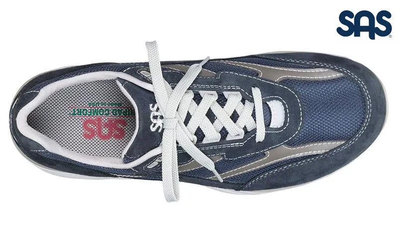SAS Men's Blue Journey Mesh Lace Up Sneaker - Image 3
