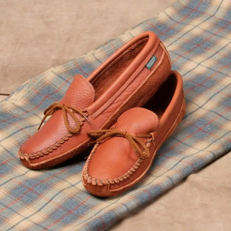 Men's Canoe Sole Cowhide Moccasins - Image 2