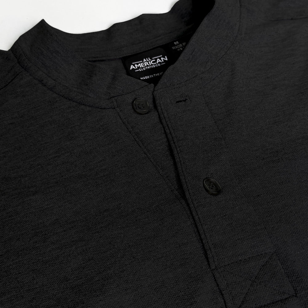 Men's Long Sleeve Henley Shirt - Image 11