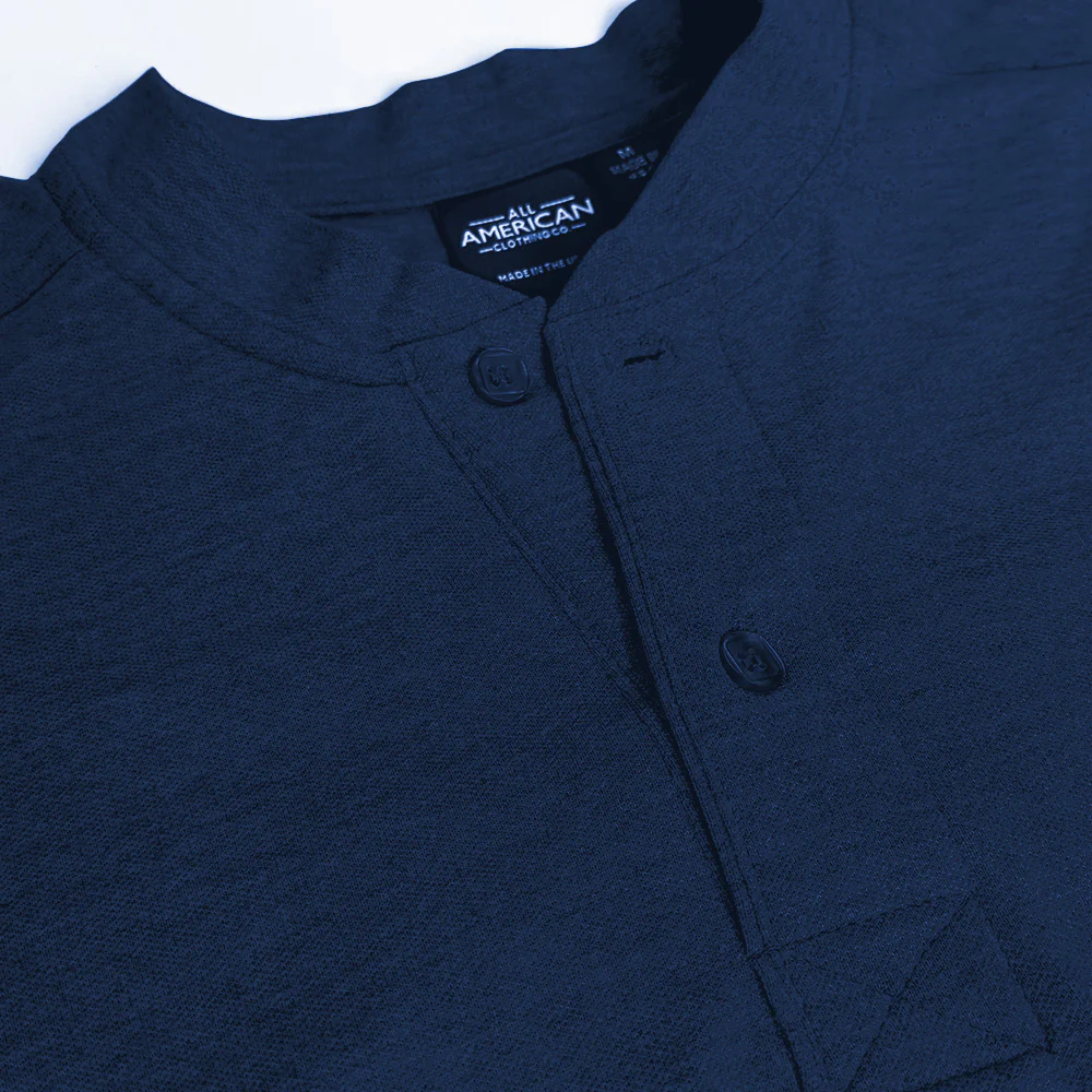 Men's Long Sleeve Henley Shirt - Image 15