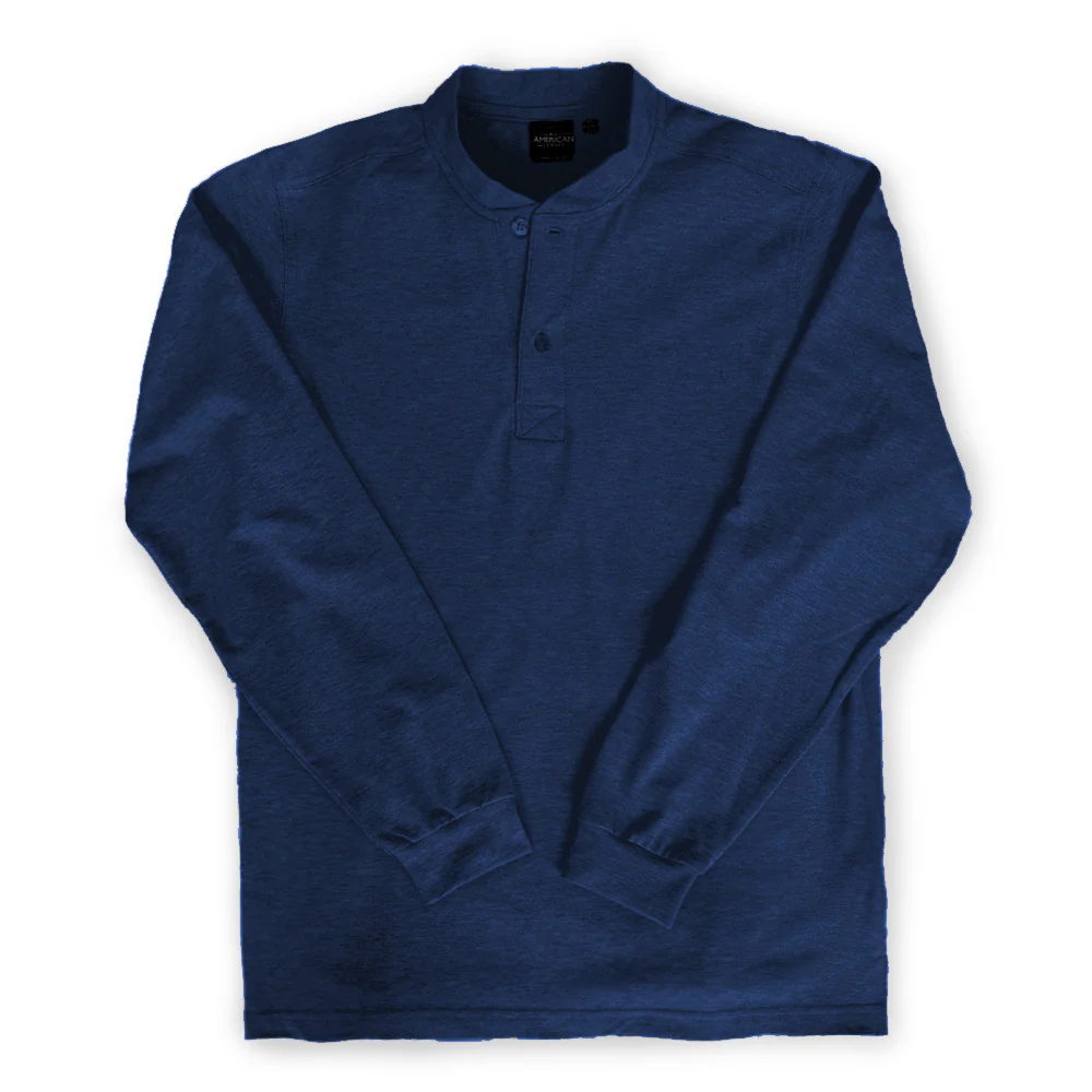Men's Long Sleeve Henley Shirt - Image 16