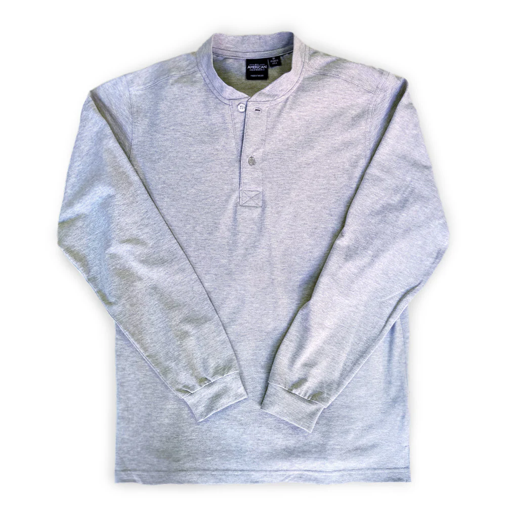 Men's Long Sleeve Henley Shirt - Image 6