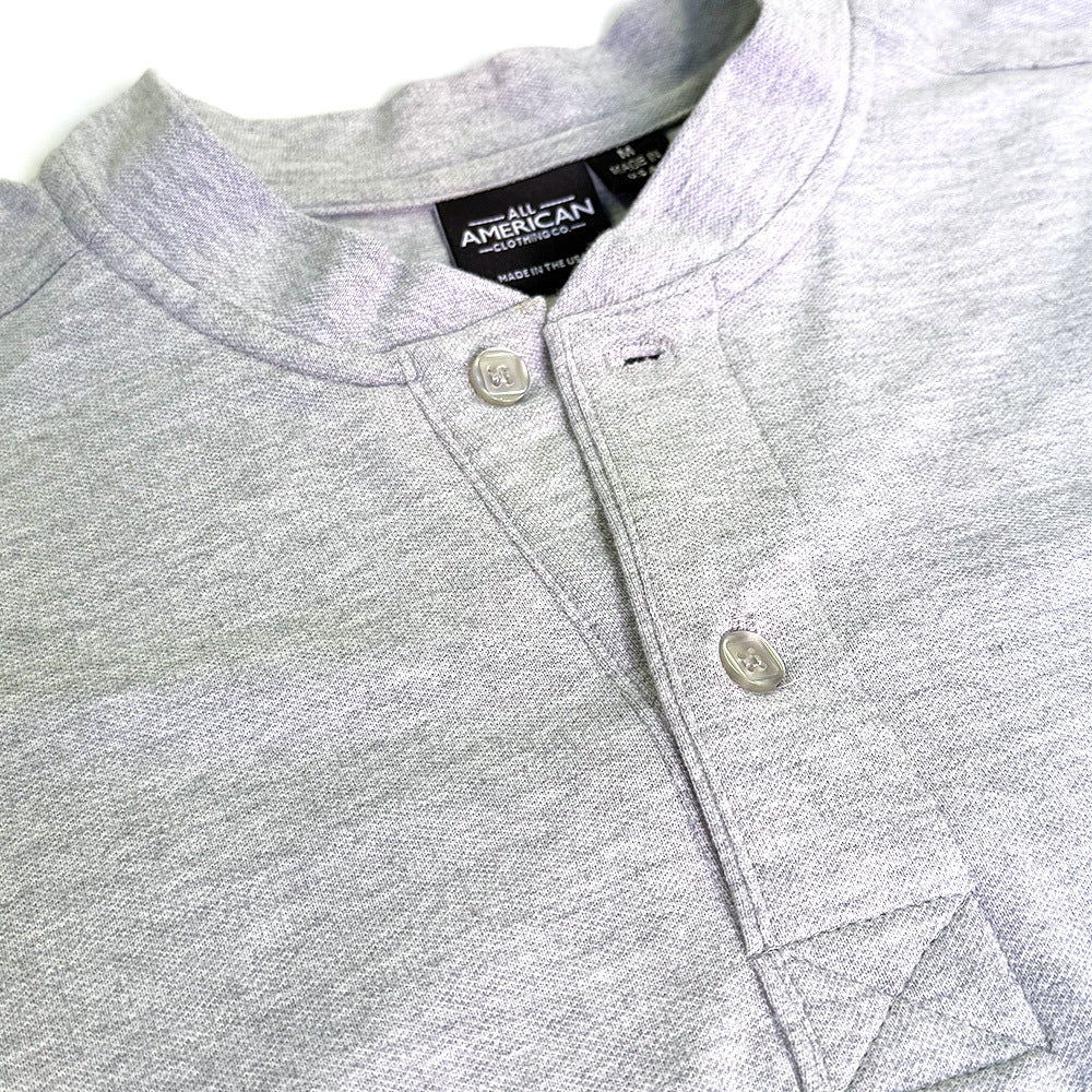 Men's Long Sleeve Henley Shirt - Image 7