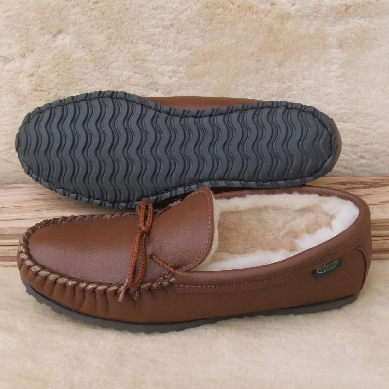Men's Cushion-Flex Sole Sheepskin Slippers - Image 2
