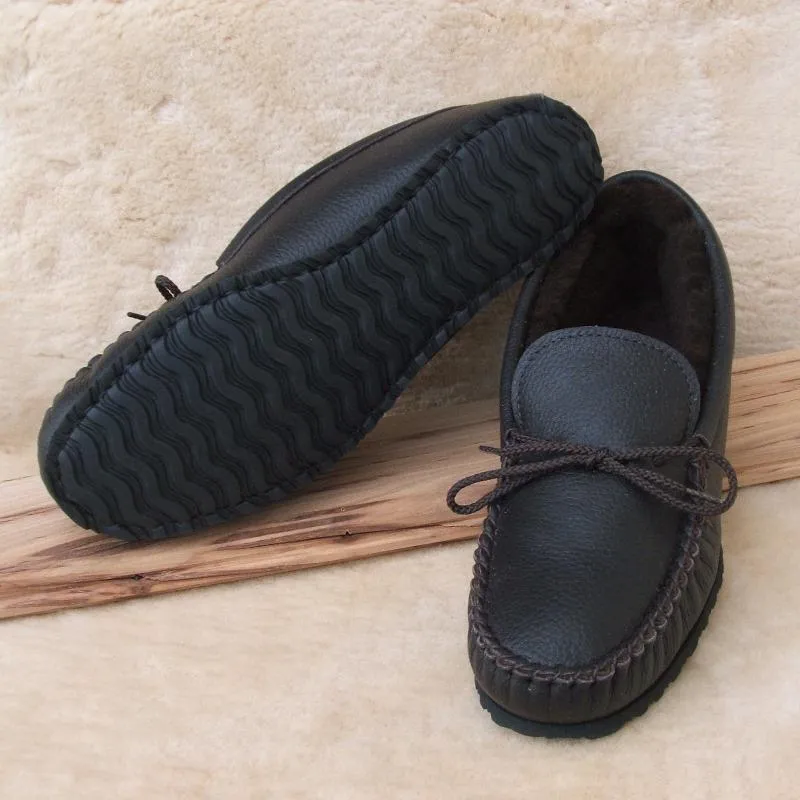 Men's Cushion-Flex Sole Sheepskin Slippers - Image 3