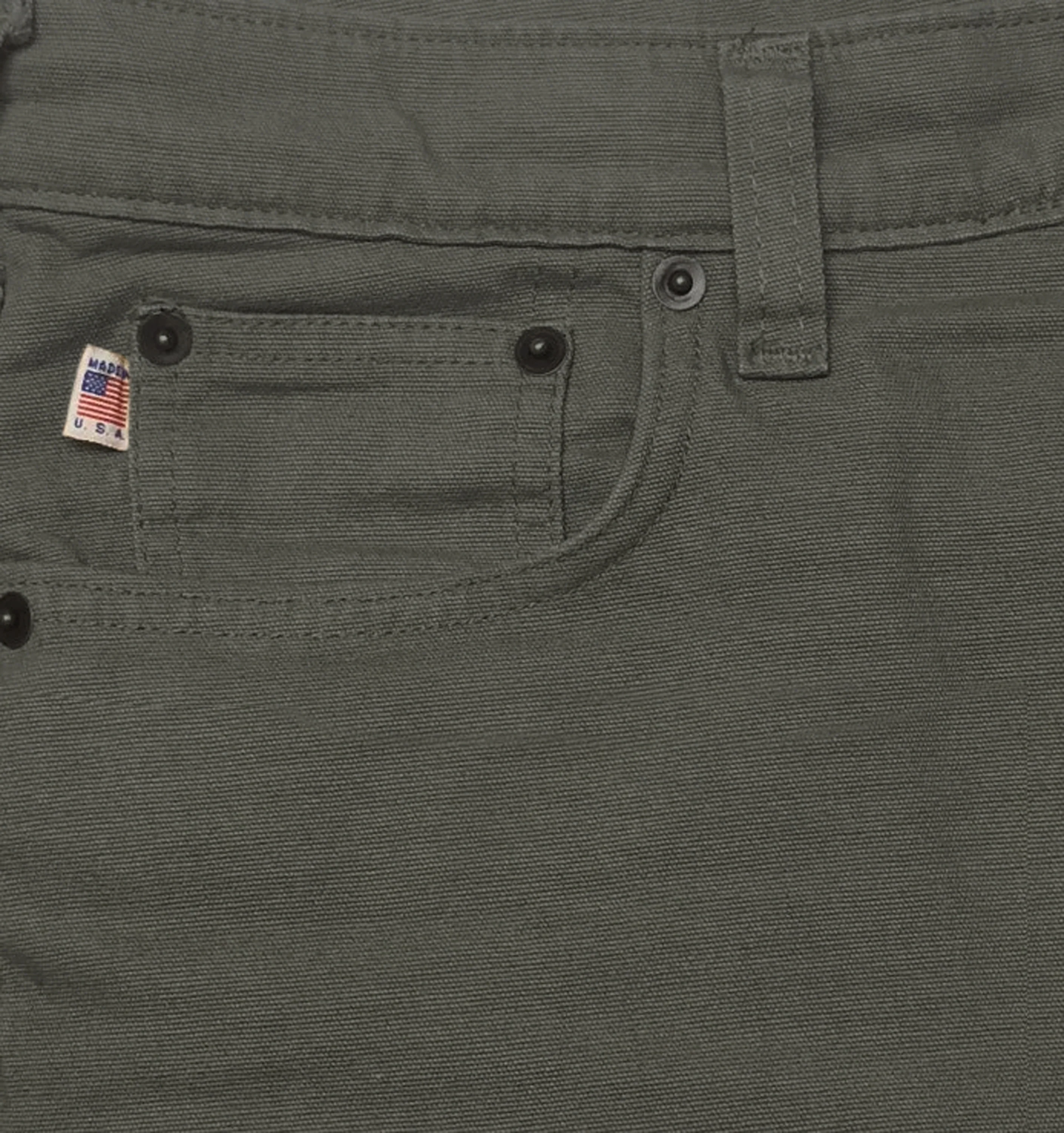 Men's Heritage Canvas Pant - Olive - Image 6
