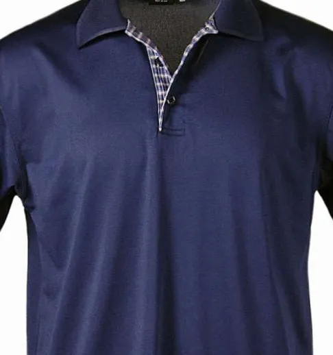 All American Clothing Co. - Men's Plaid Placket Polo - Image 2