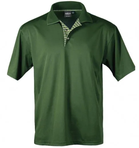 All American Clothing Co. - Men's Plaid Placket Polo - Image 3
