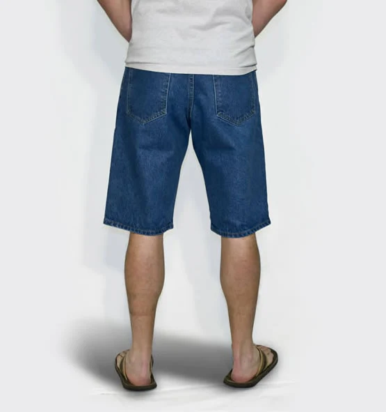Men's Regular 5-Pocket Stretch Jean Short - Medium Stonewash - Image 2
