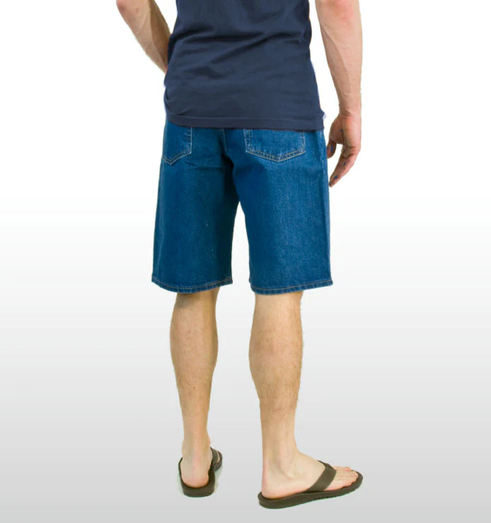 Men's Regular 5-Pocket Stretch Jean Short - Medium Stonewash - Image 3