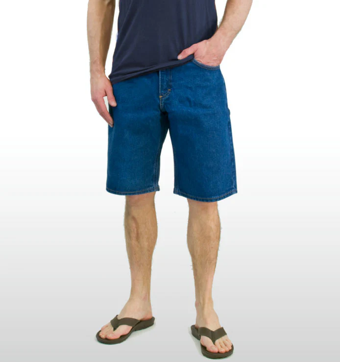 Men's Regular 5-Pocket Stretch Jean Short - Medium Stonewash - Image 4