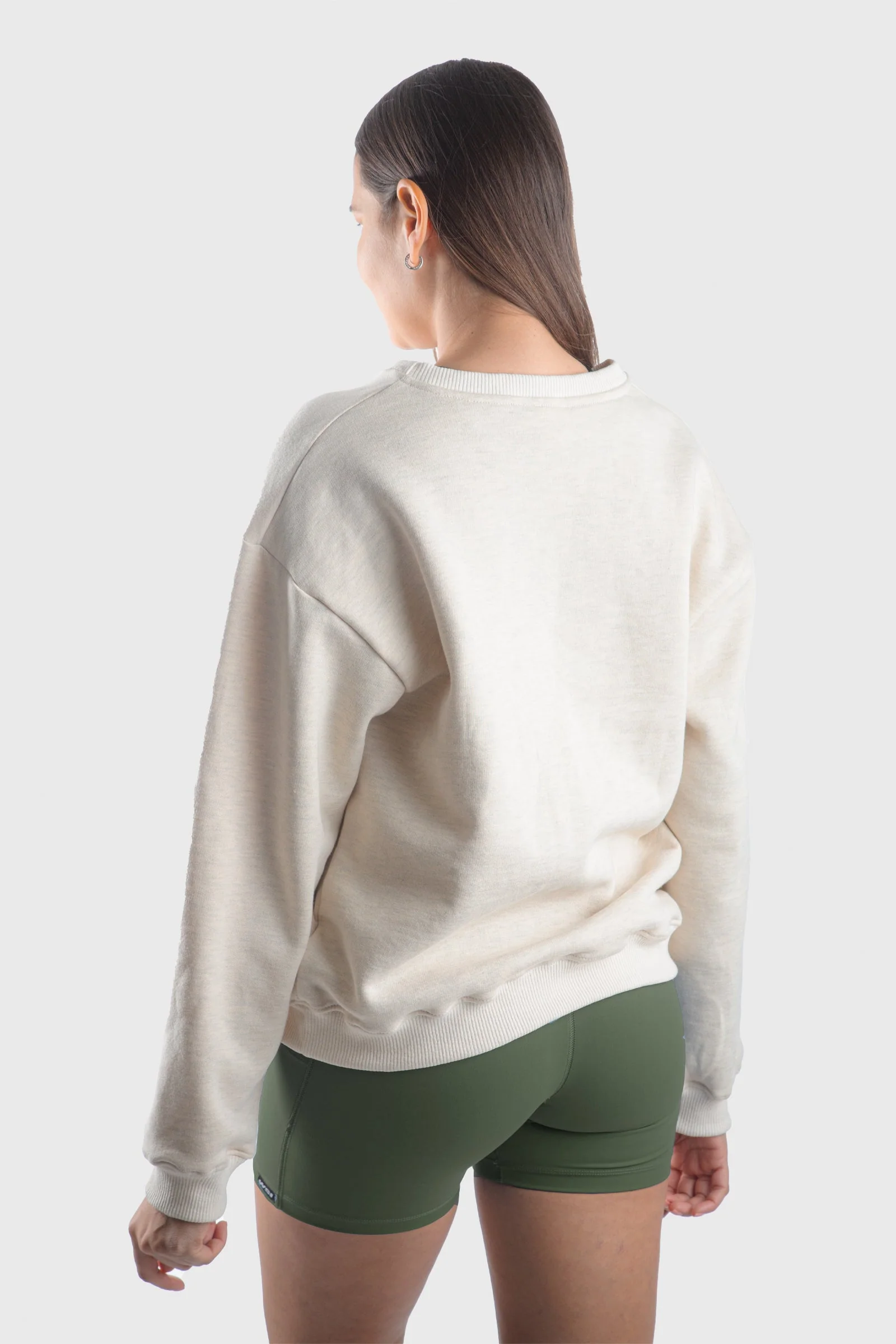 Mid-Weight Fleece Crew Sweatshirt - White - Image 5