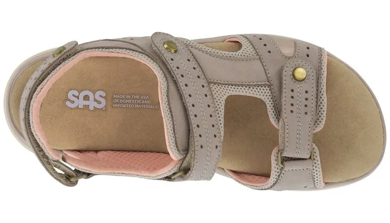 SAS Embark Women's Sport Sandal - Taupe/Pink - Image 3