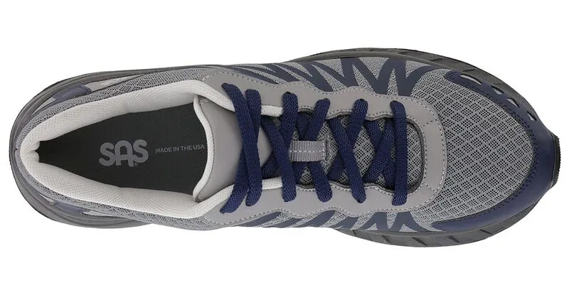 SAS - Men's Pursuit Sneaker - Gray/Navy - Image 3