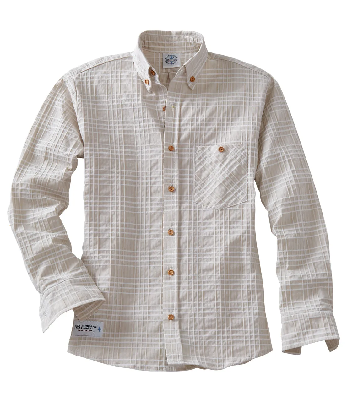 Seersucker Long Sleeve Shirt - Image 7