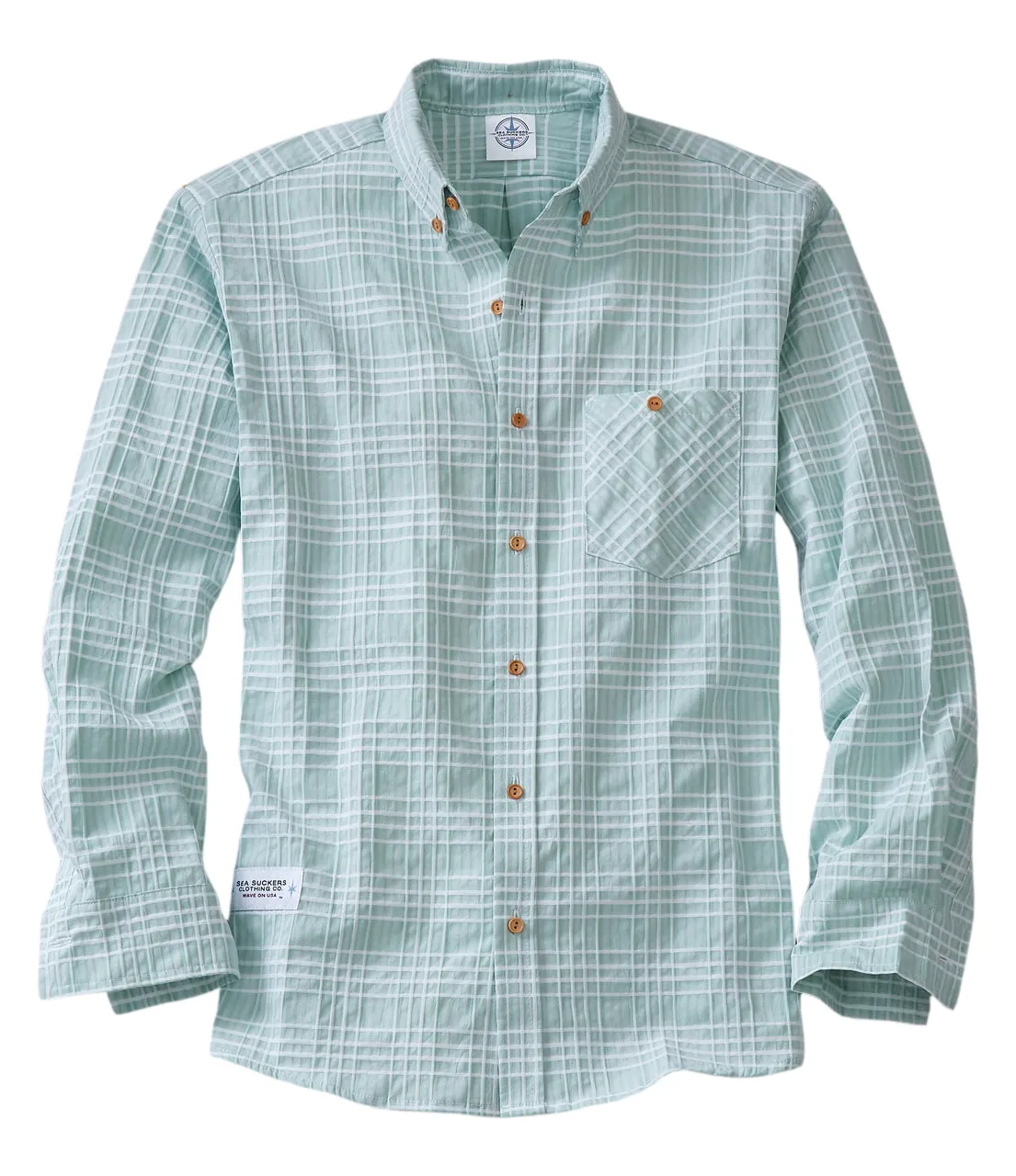 Seersucker Long Sleeve Shirt - Image 8