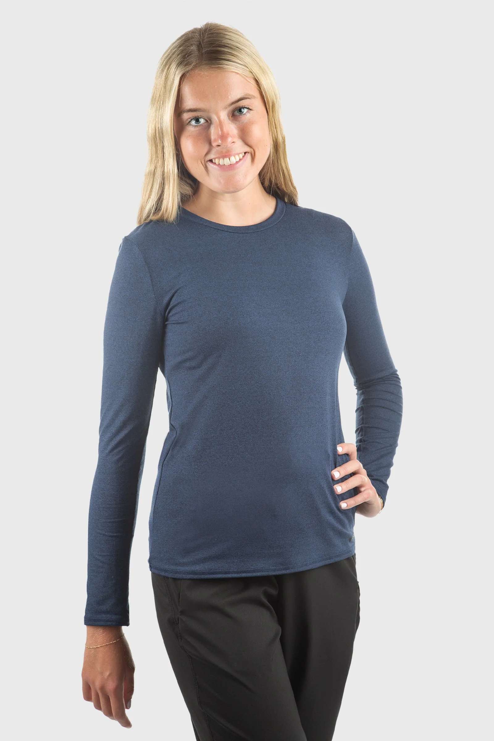 SoftTECH™ Pro Long Sleeve - Navy - Image 3