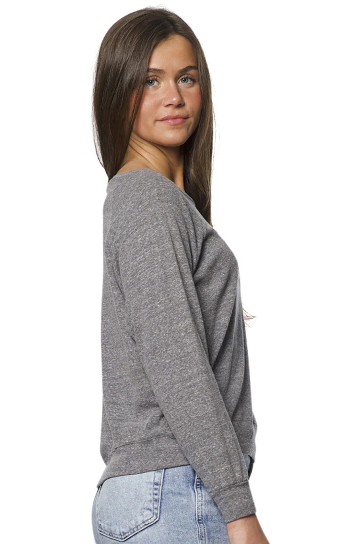 Triblend Long Sleeve Raglan Pullover - Image 10