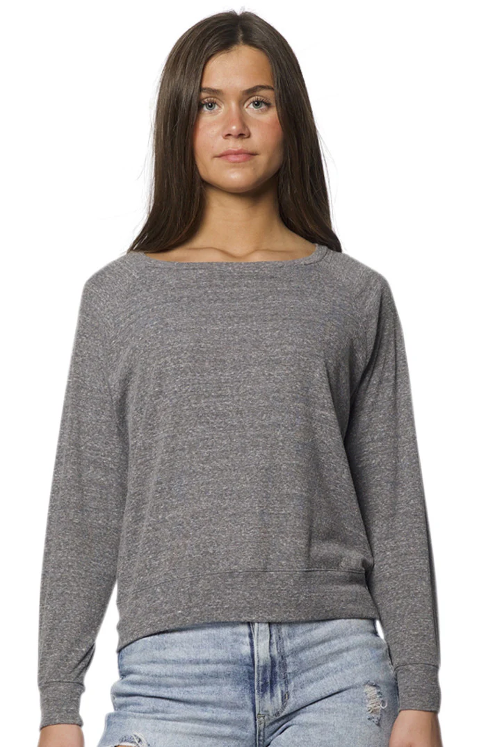 Triblend Long Sleeve Raglan Pullover - Image 11