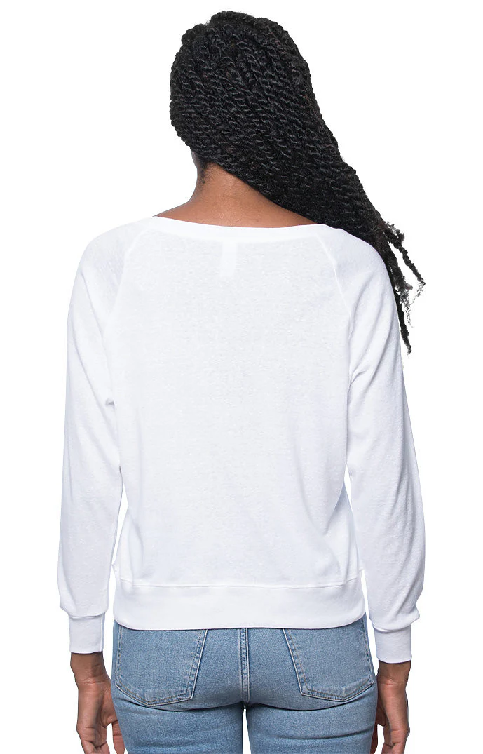 Triblend Long Sleeve Raglan Pullover - Image 3