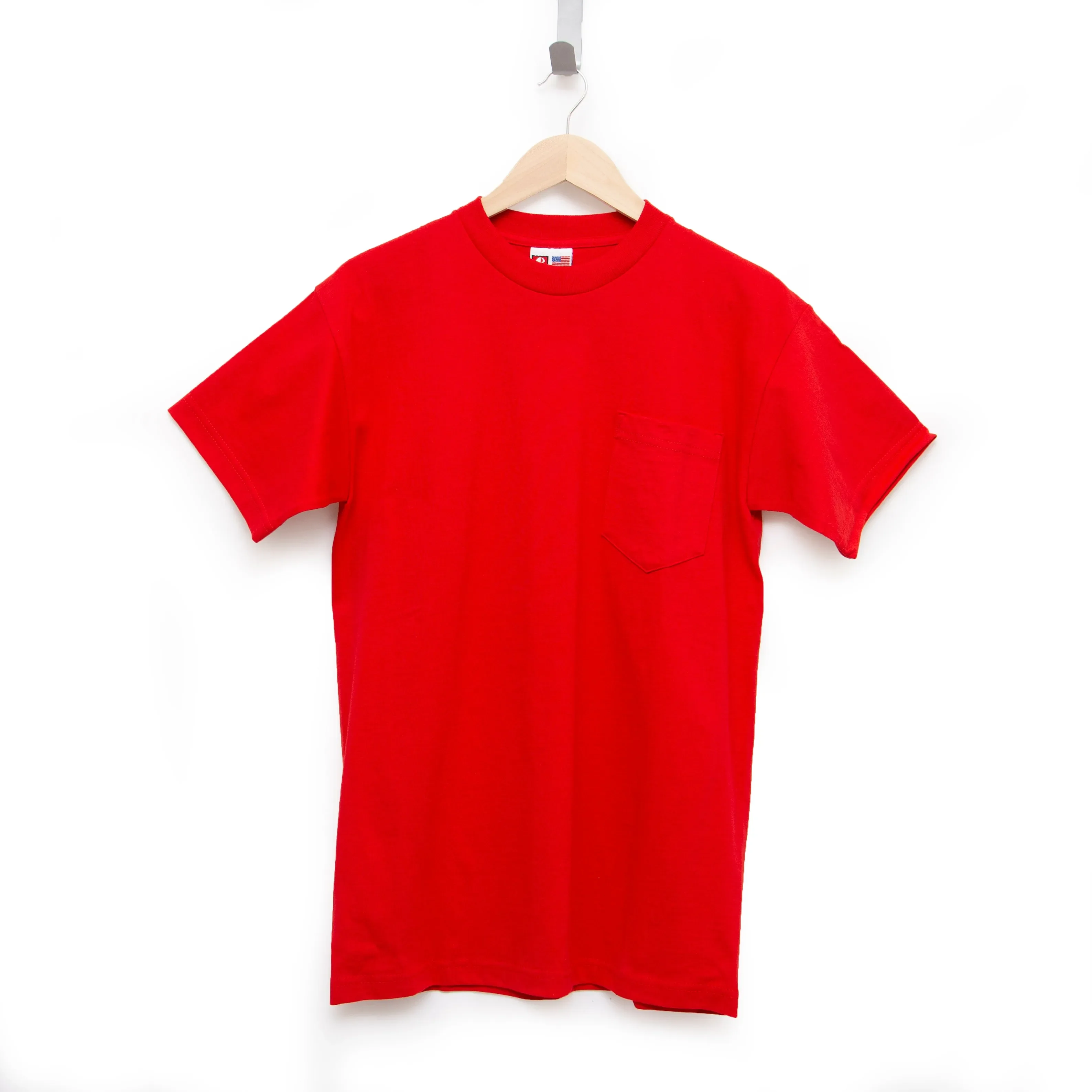 Heavyweight 100% Cotton T-Shirts with Pocket - Made in USA - Image 11